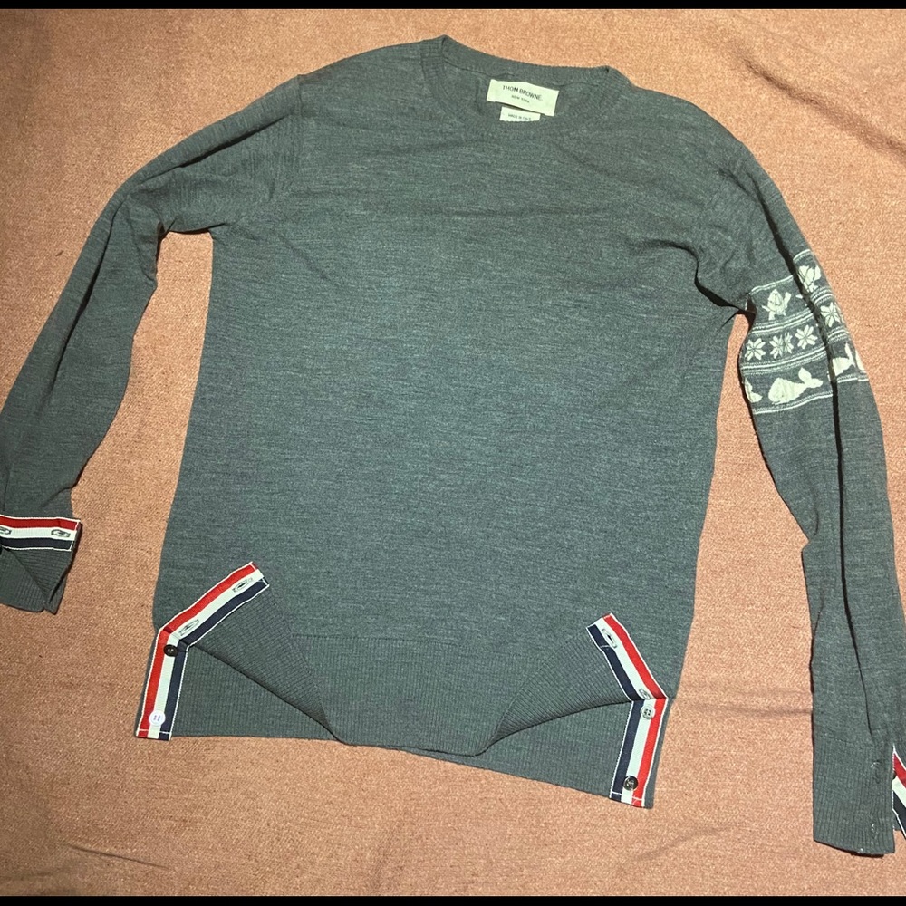 Thom Browne men’s merino wool sweater size small